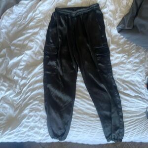 Women’s satin Cargo joggers